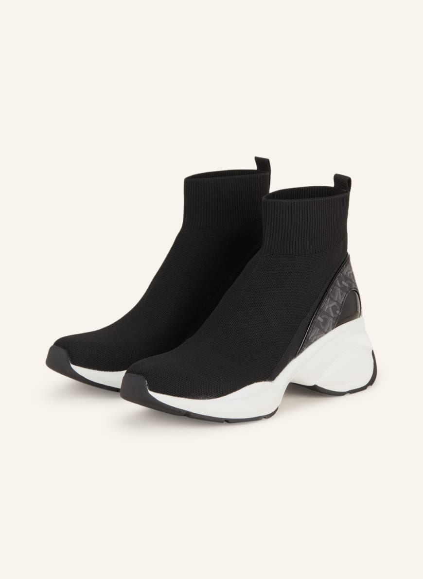 Black ankle sneakers shop