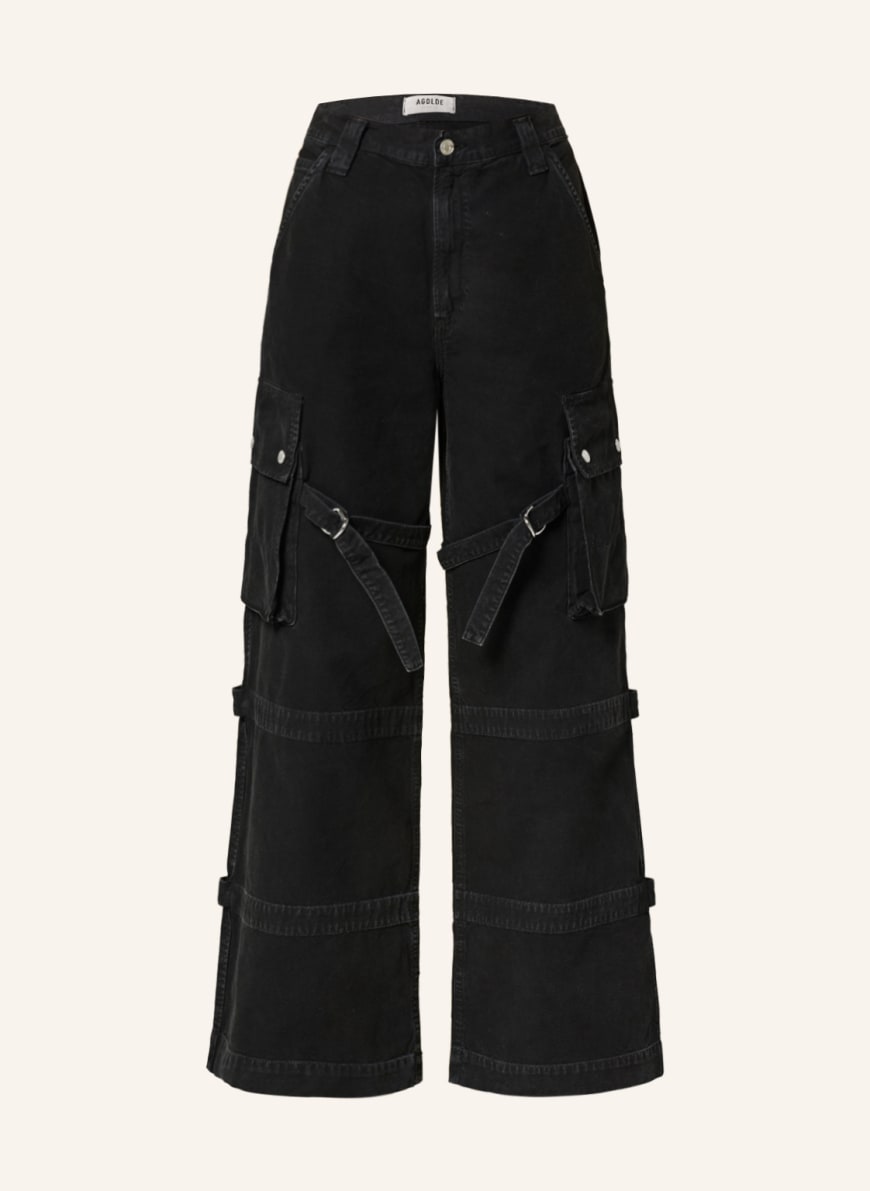 AGOLDE Cargo jeans VIVIAN in oil stone washed black