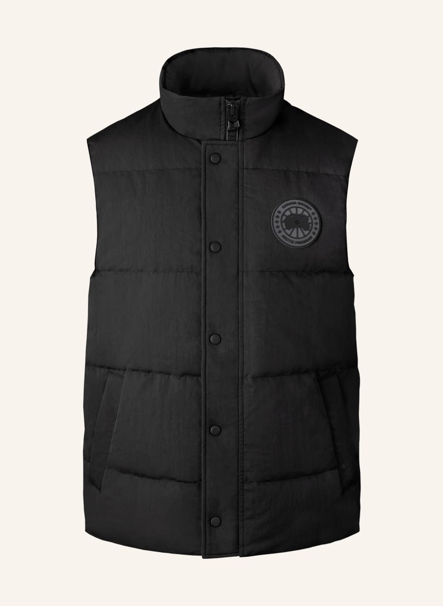 CANADA GOOSE Down vest GARSON in black