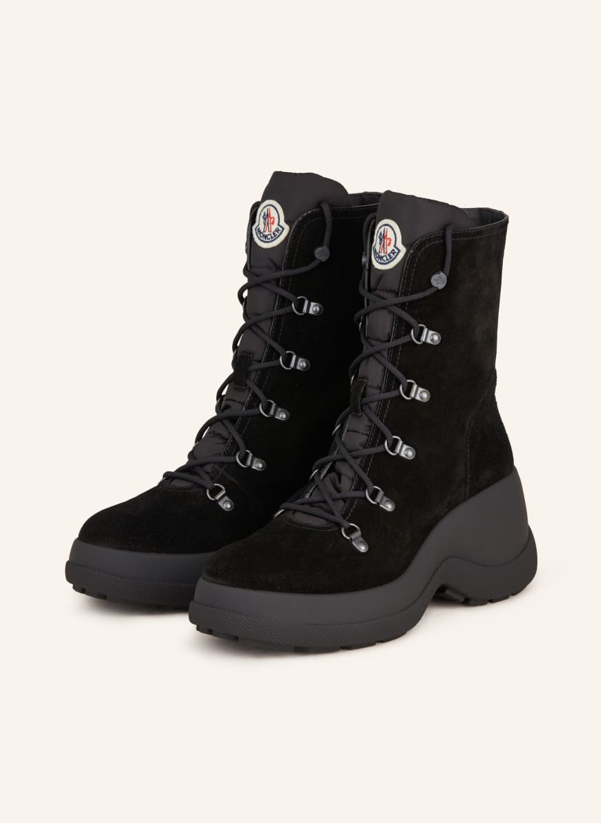 MONCLER RESILE TREKレースアップブーツ MONCLER Lace-up boots RESILE TREK in black