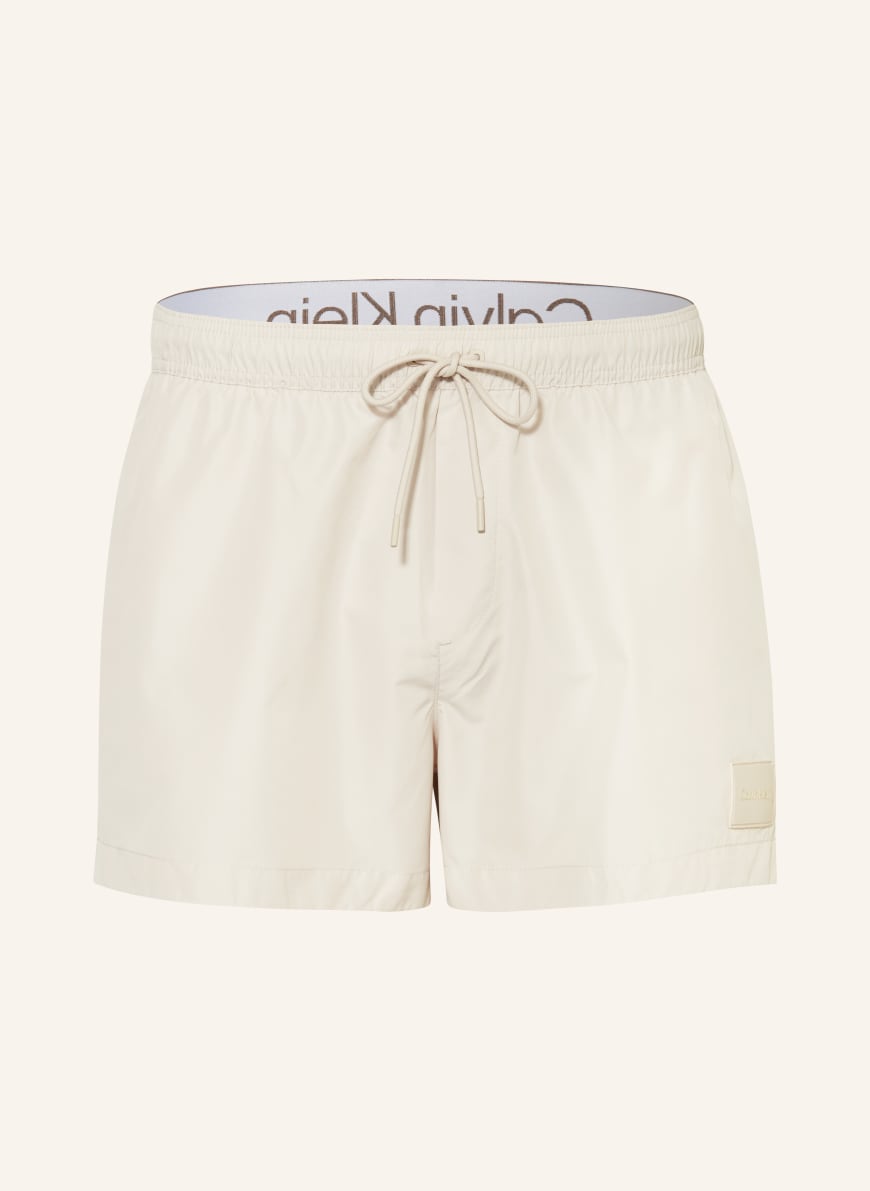 White calvin clearance klein swim shorts