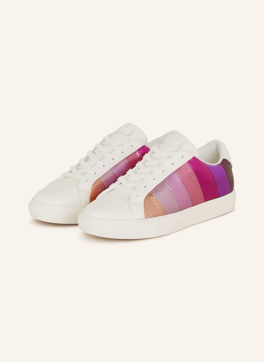 KURT GEIGER Sneakers in white fuchsia pink
