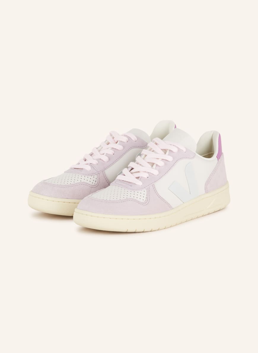 VEJA Sneakers V 10 in light purple white