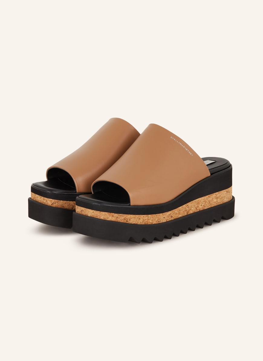 STELLA McCARTNEY Plateau-Pantoletten SNEAKELYSE: BEIGE