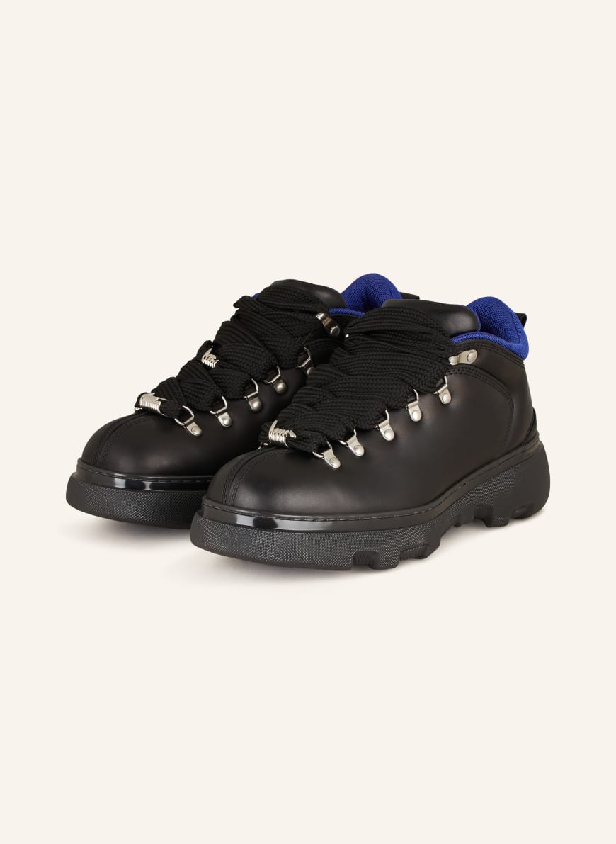 BURBERRY Lace up boots TREK in black