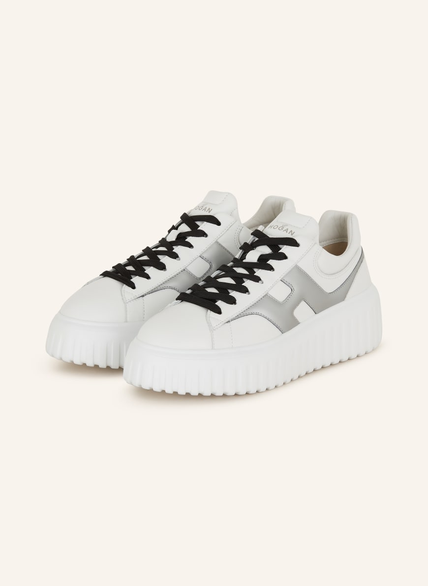 HOGAN Sneakers H STRIPES in white silver