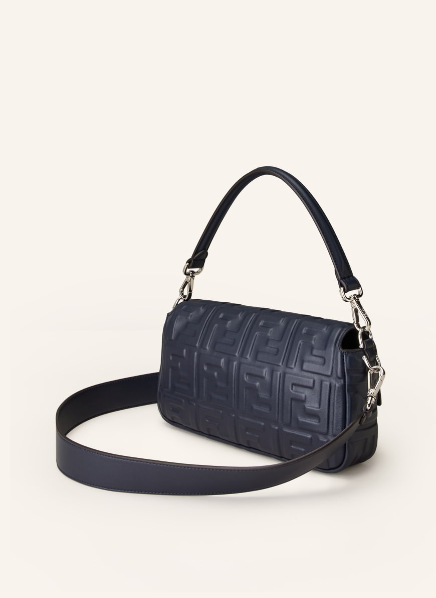 Fendi baguette black leather online