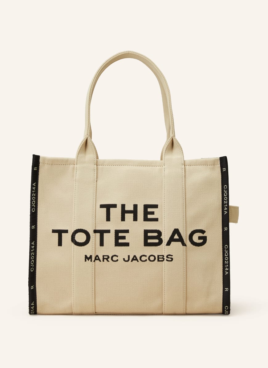 MARC JACOBS Shopper THE TOTE BAG L: CREME/ SCHWARZ