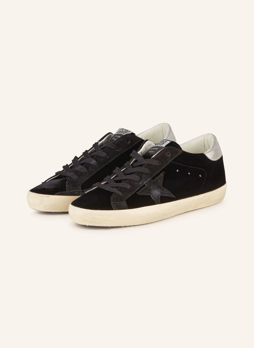 GOLDEN GOOSE Sneakers SUPER-STAR in black/ silver