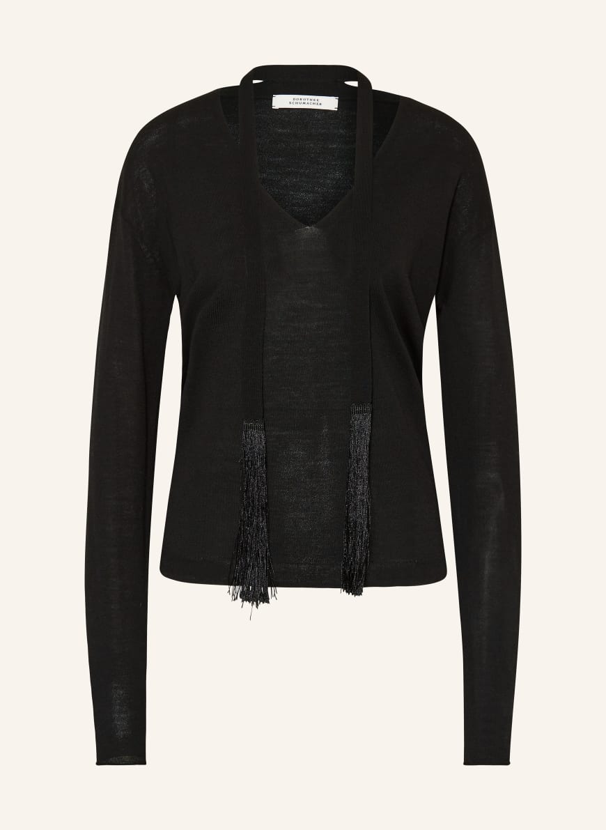 DOROTHEE SCHUMACHER Pullover REFINED ESSENTIALS PULLOVER: SCHWARZ