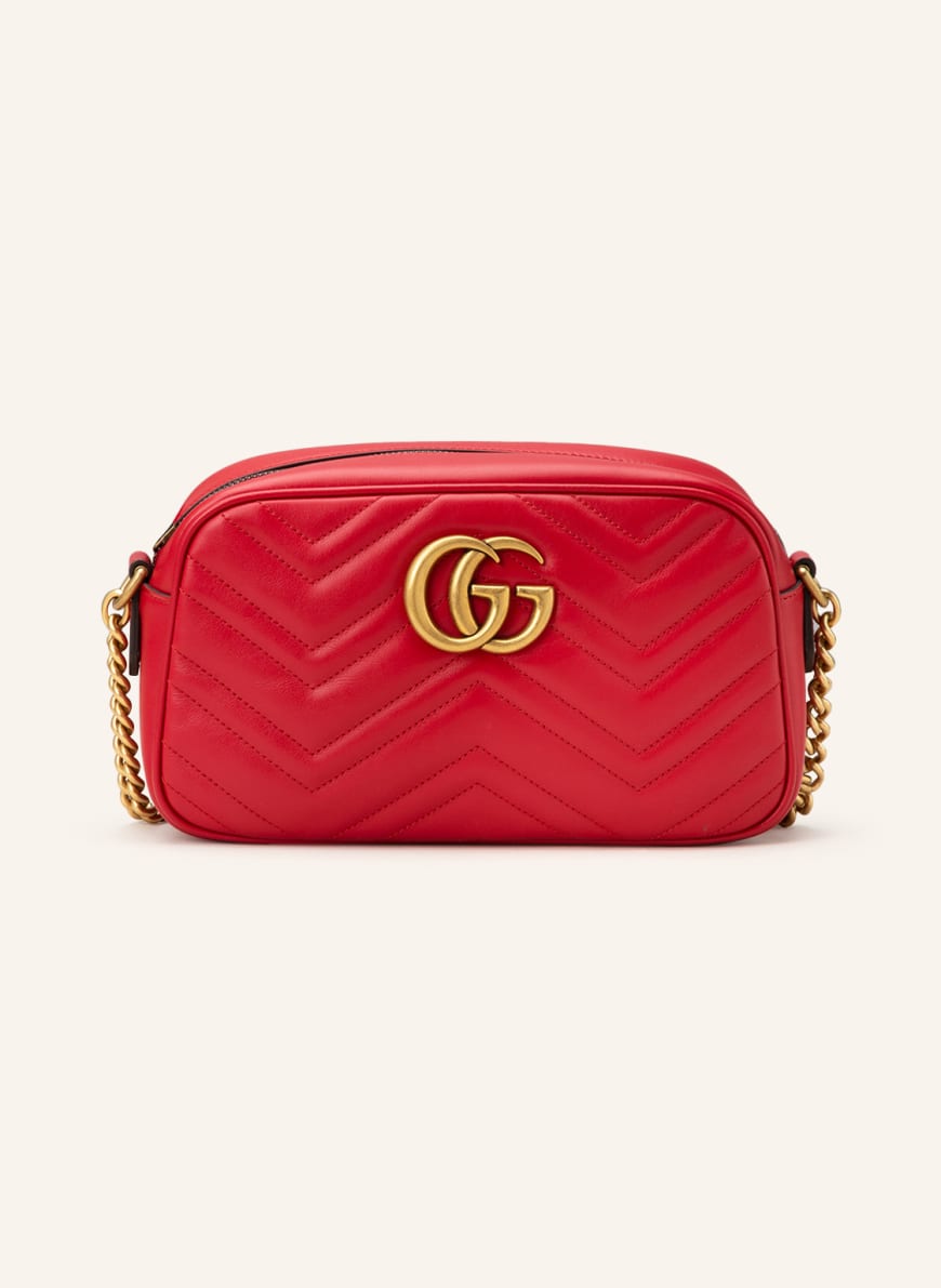 GUCCI Shoulder bag GG MARMONT SMALL in hibiscus red | Breuninger