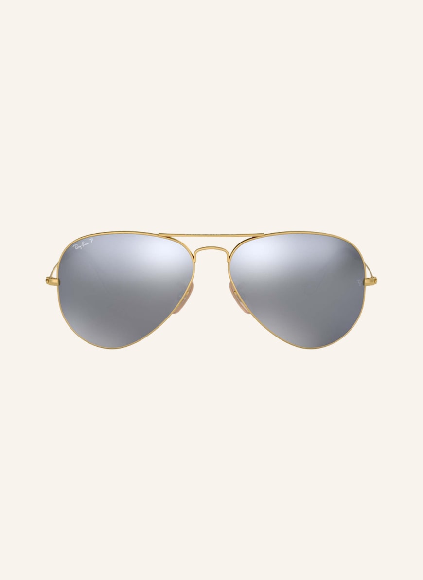 Ray Ban Sonnenbrille RB3025 AVIATOR in 004 58 grau grun polarisiert
