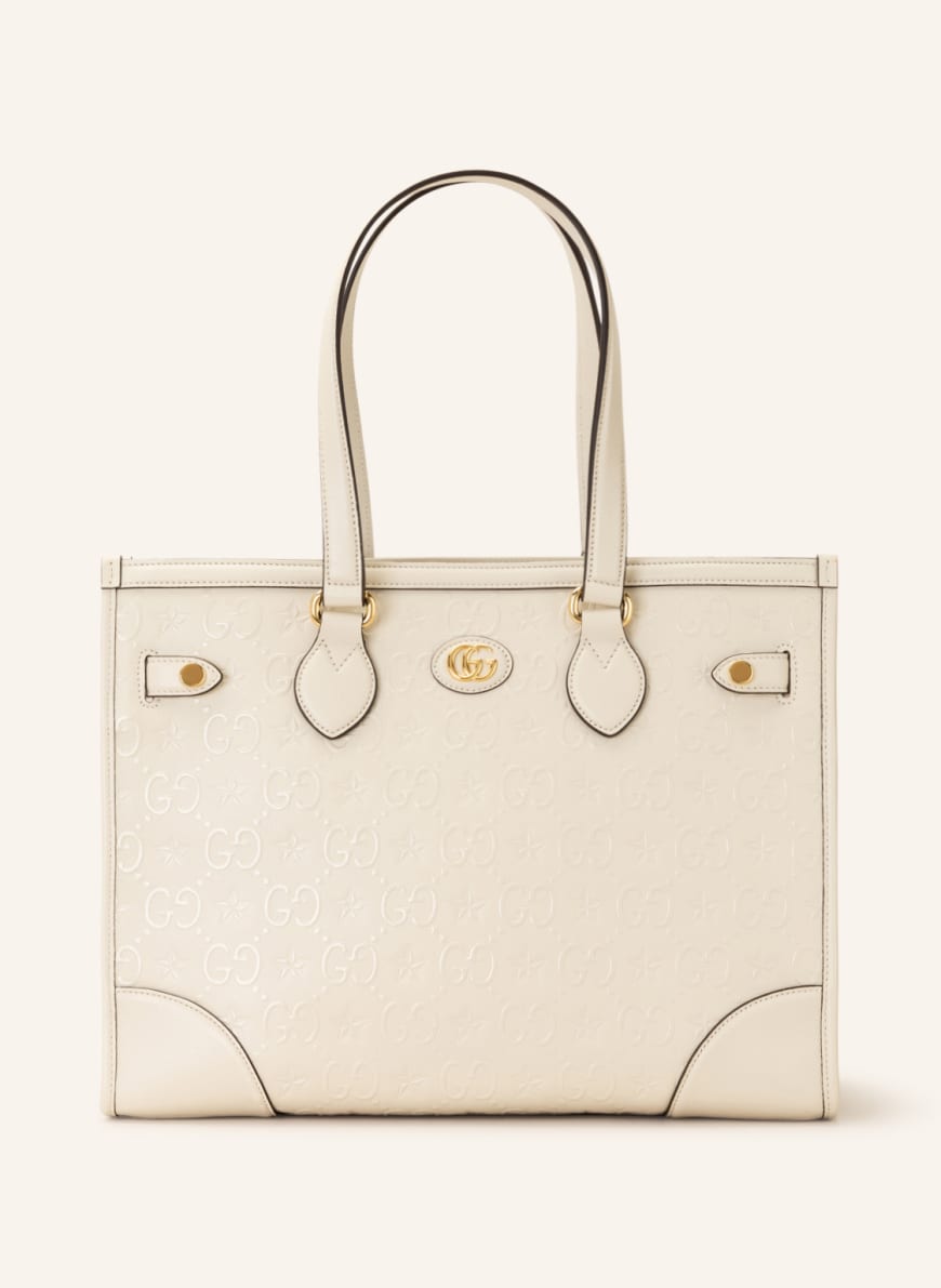 GUCCI Shopper GG STAR MEDIUM with pouch, Color: 9022 MYSTIC WHITE(Image 1)