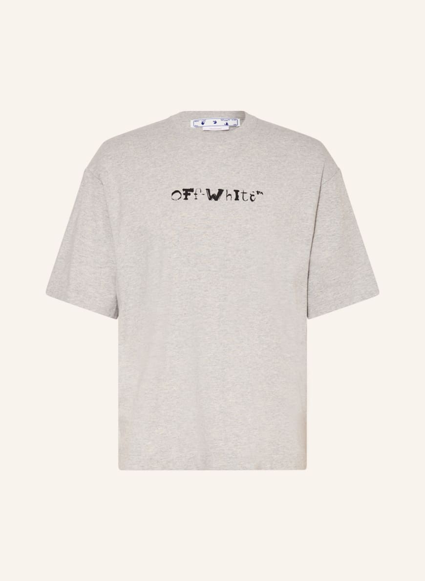 Off-White T-Shirt In Light Gray/ Black