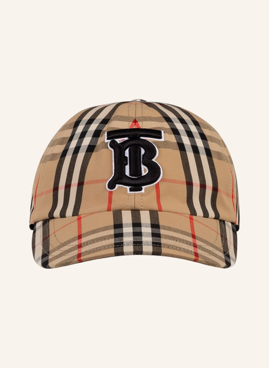 BURBERRY Cap TB in beige/ black/ red | Breuninger