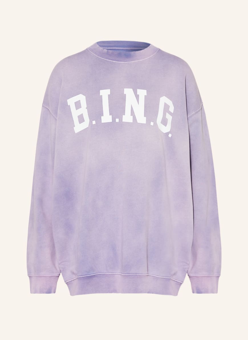 ANINE BING Oversized sweatshirt TYLER in light purple | Breuninger