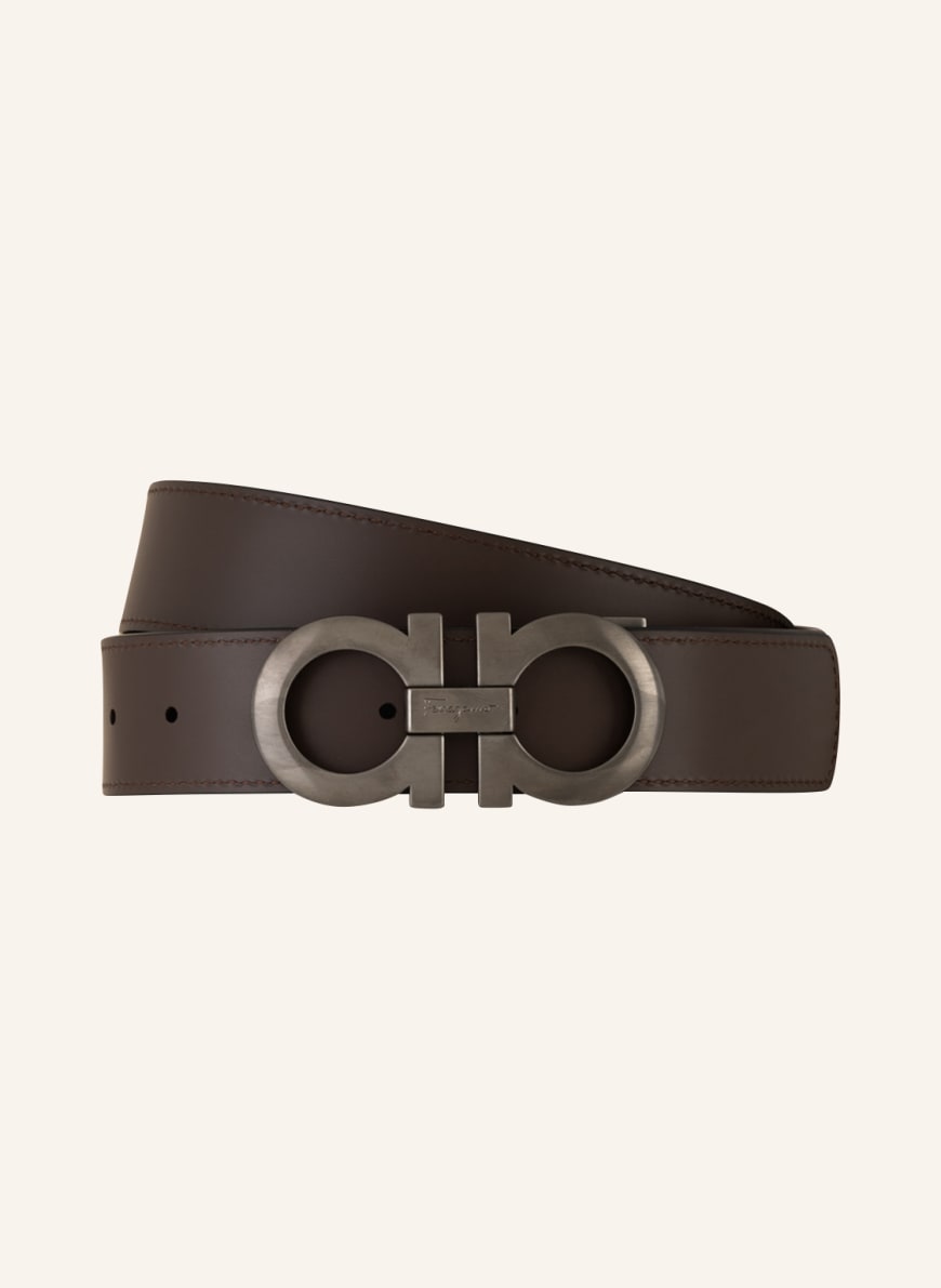 FERRAGAMO Leather belt in black