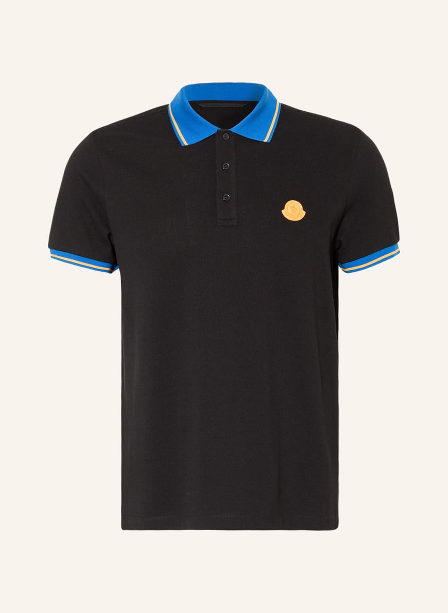 Mens blue moncler polo best sale