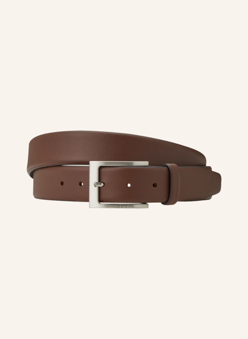 BOSS Ledergürtel BARNABIE: BRAUN