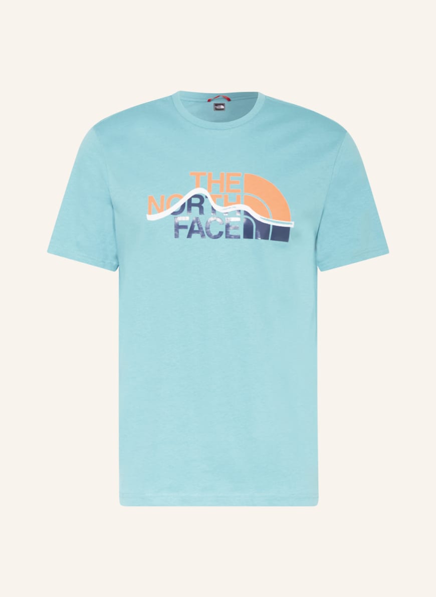 Blue north face t shirt top
