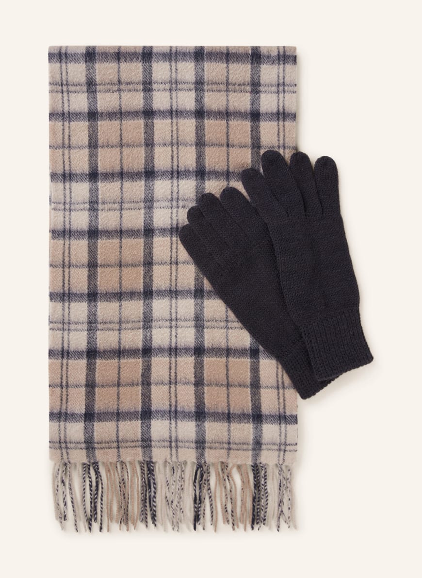 Barbour scarf sale and glove set