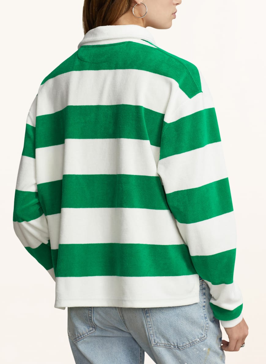 POLO RALPH LAUREN Terry cloth polo shirt in white/ green | Breuninger