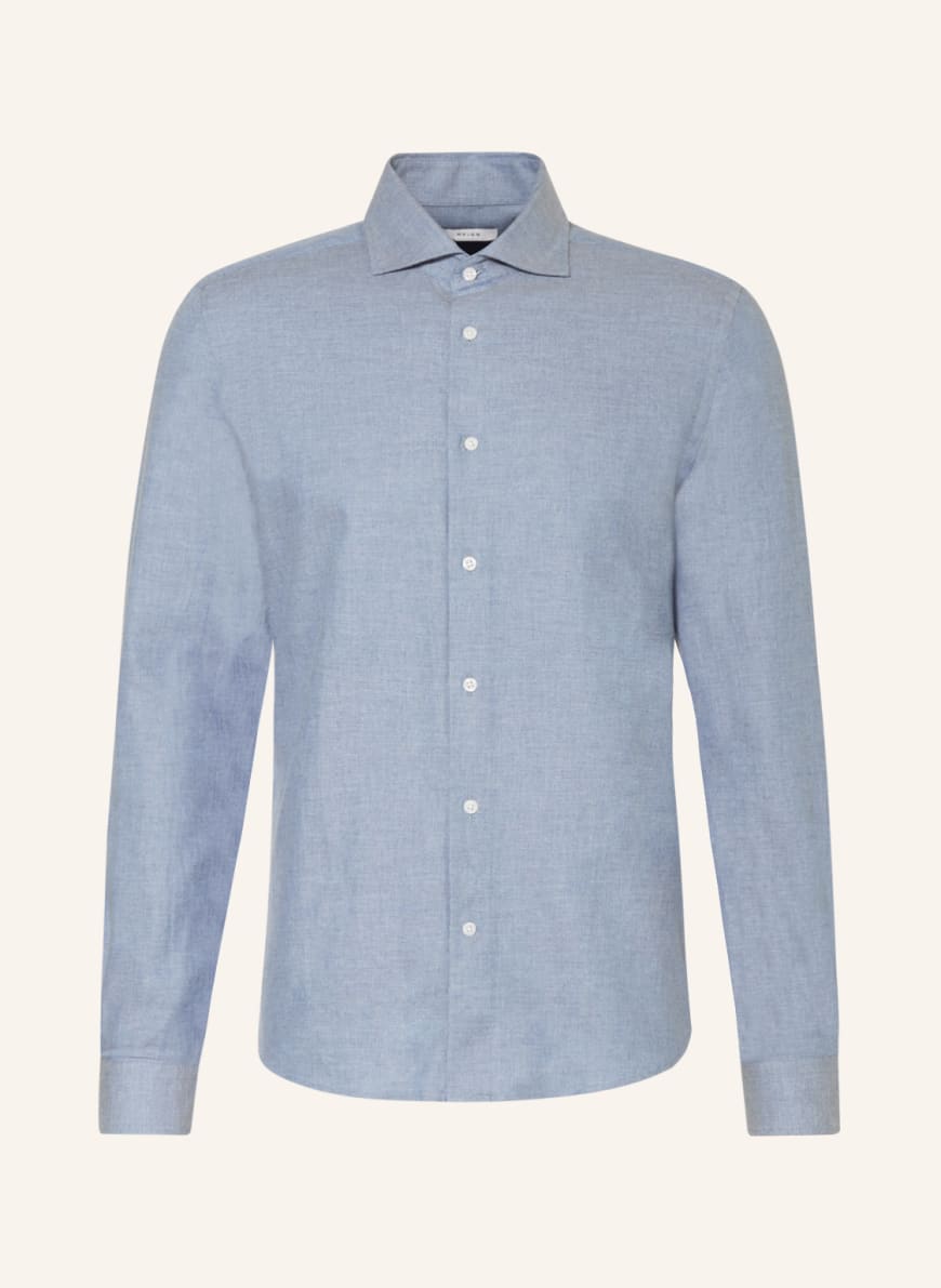 REISS Flannel shirt BELIEF regular fit in blue | Breuninger