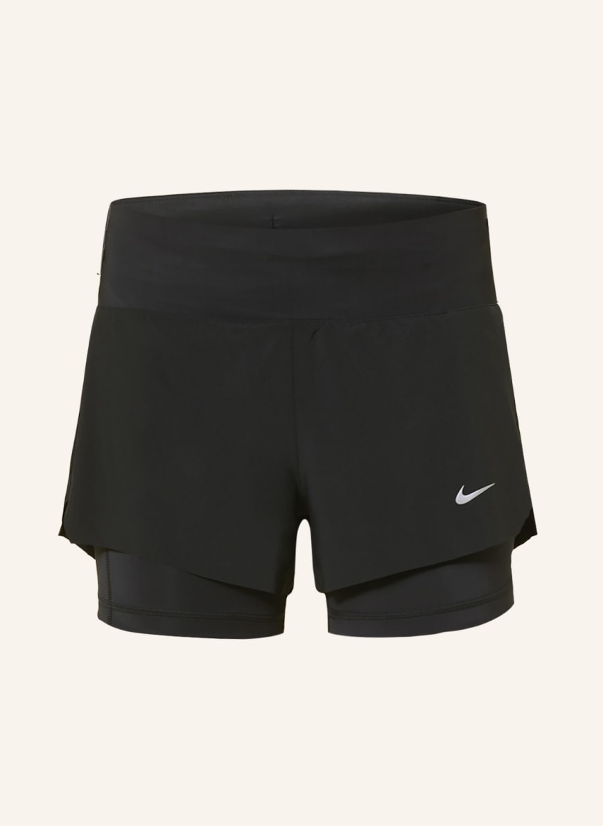 Nike 2 In 1 Running Shorts Dri Fit Swift With Mesh In Black Breuninger