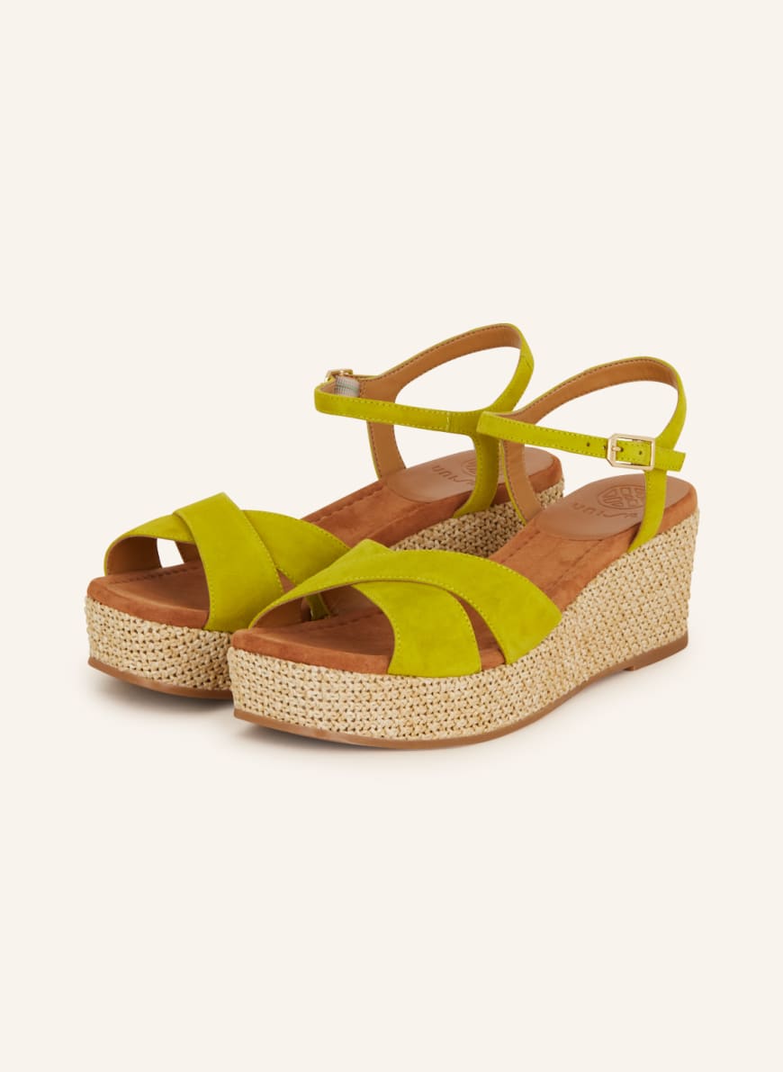 UNISA Platform wedges KONNIE in light green Breuninger