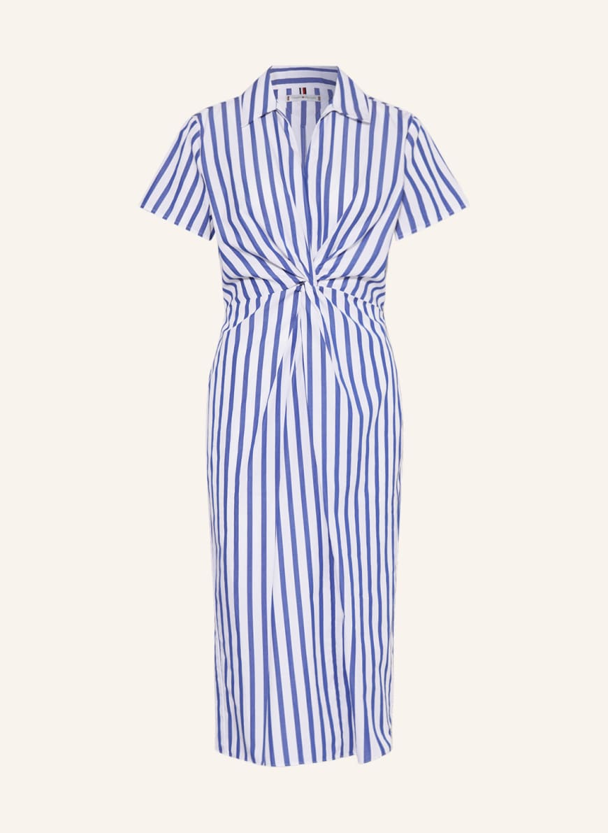 Tommy hilfiger kleid blau weiss clearance