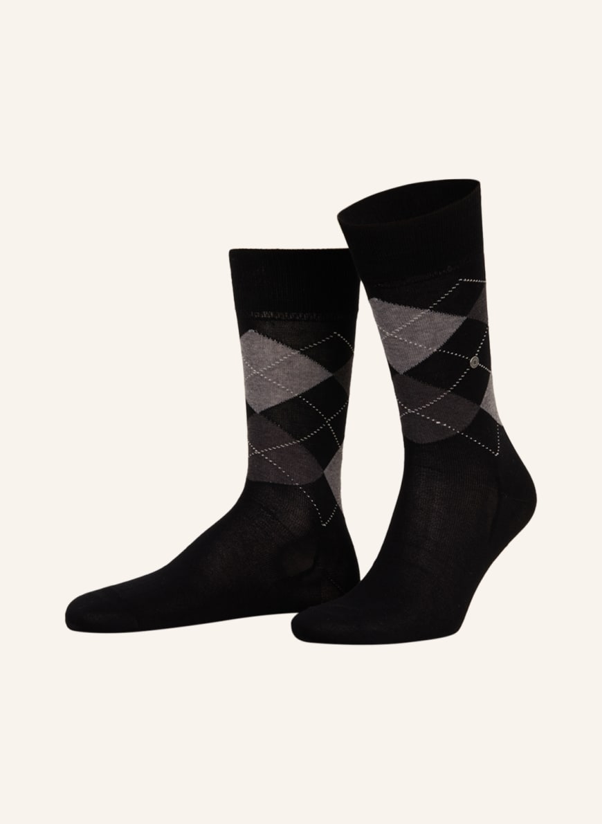 Burlington Socks MANCHESTER in 3000 black Breuninger