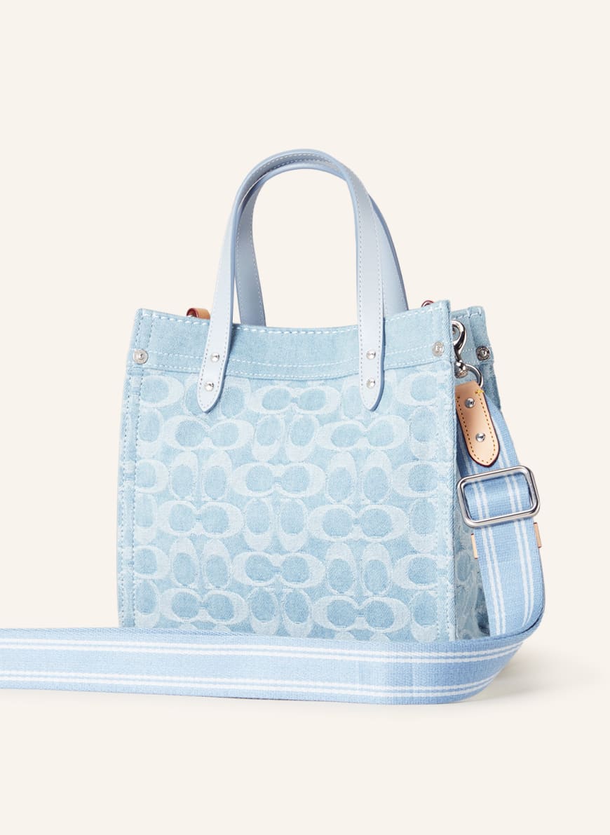 COACH Shopper FIELD TOTE 22 in light blue