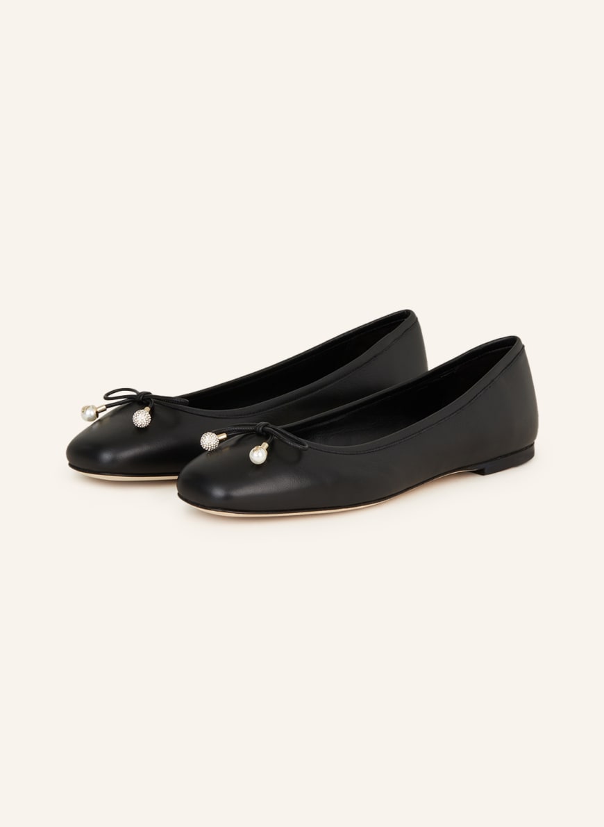 JIMMY CHOO Ballerinas ELME FLAT: SCHWARZ