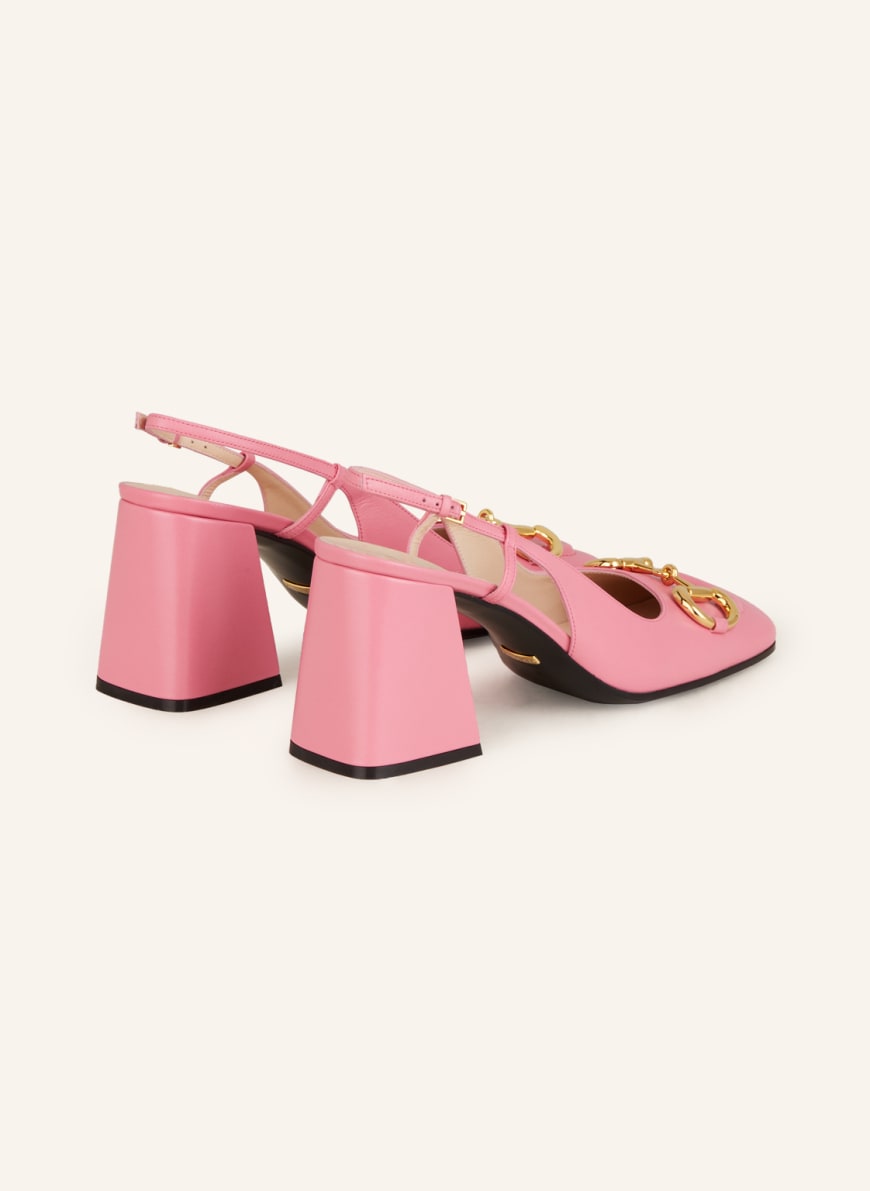 Gucci best sale pink slingback