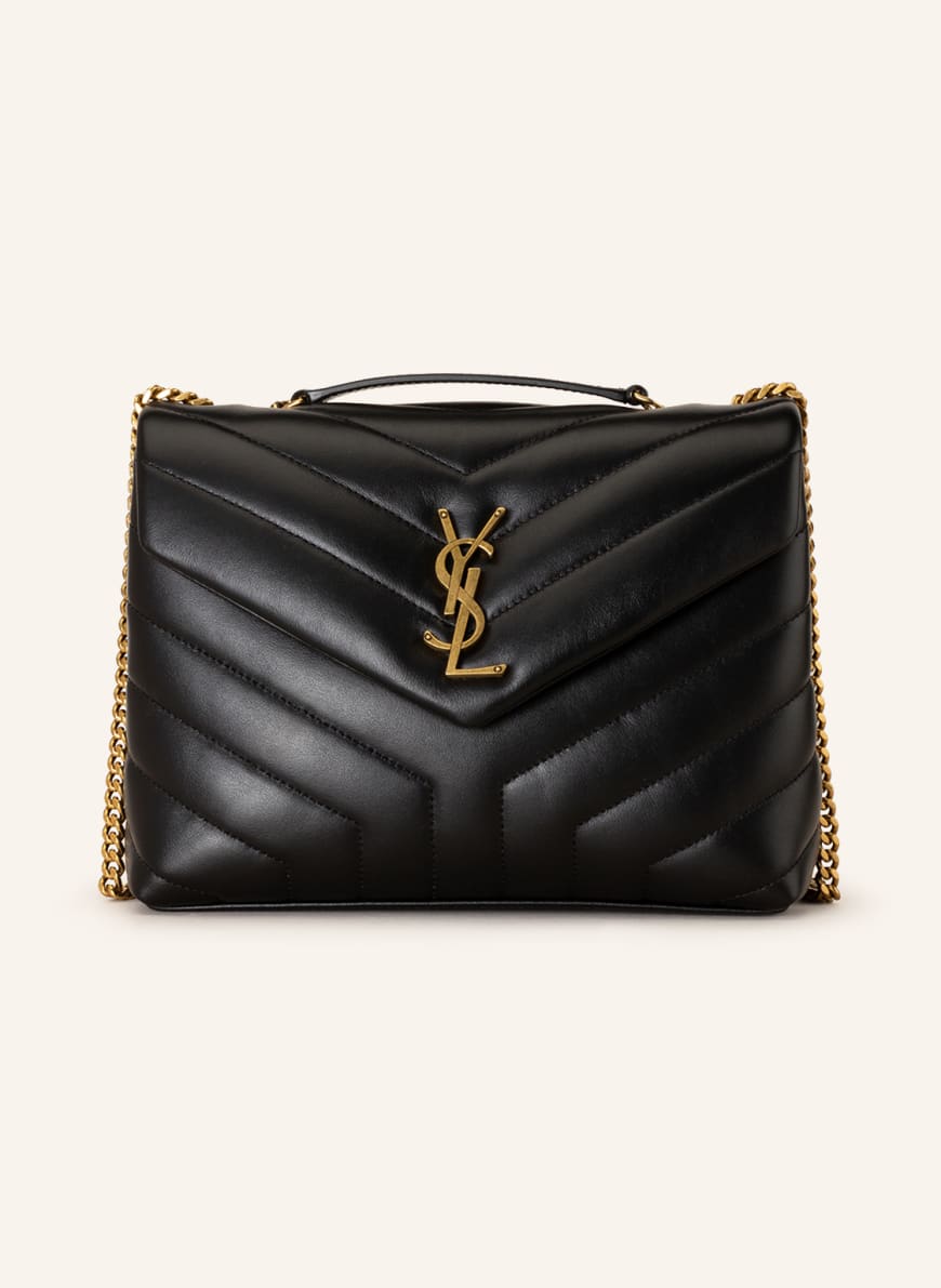 SAINT LAURENT Umhangetasche LOULOU SMALL in schwarz