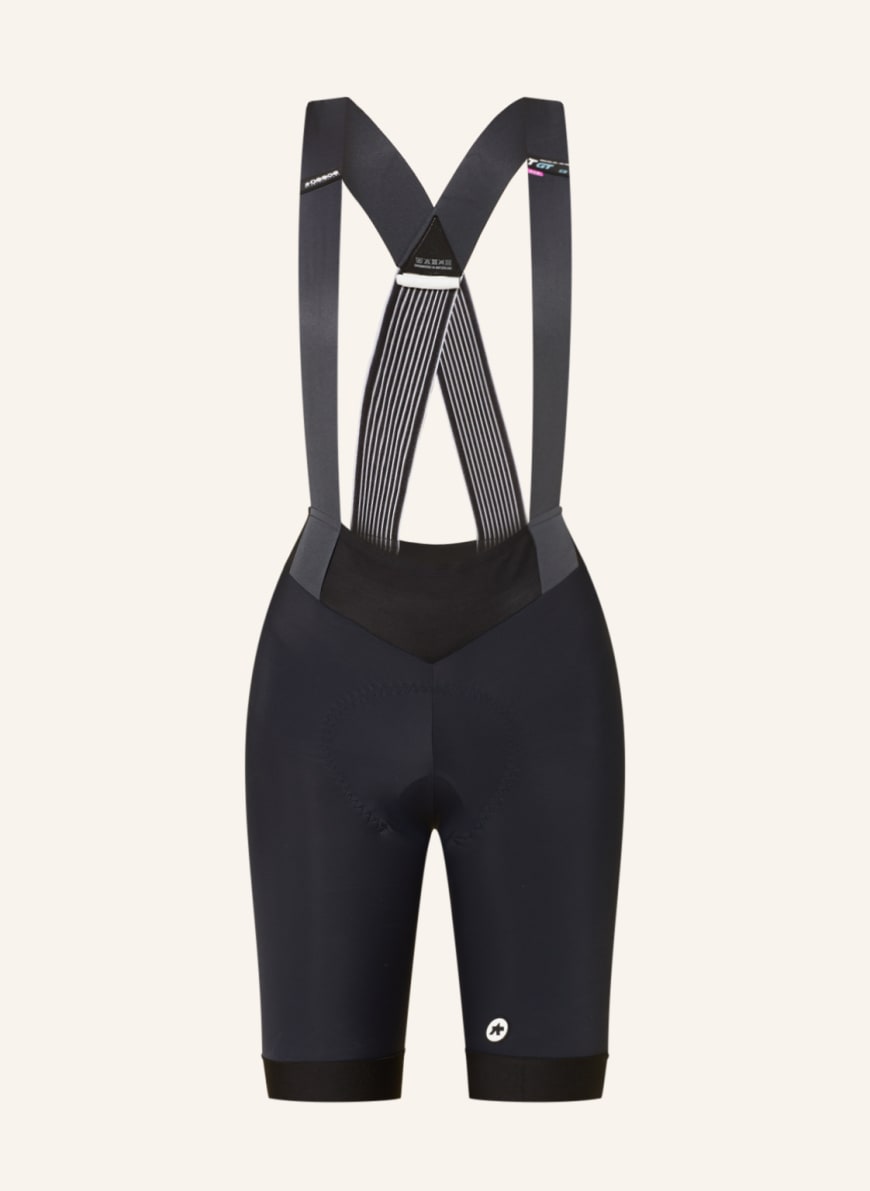 ASSOS Cycling shorts with straps and padded insert UMA GT BIB in black