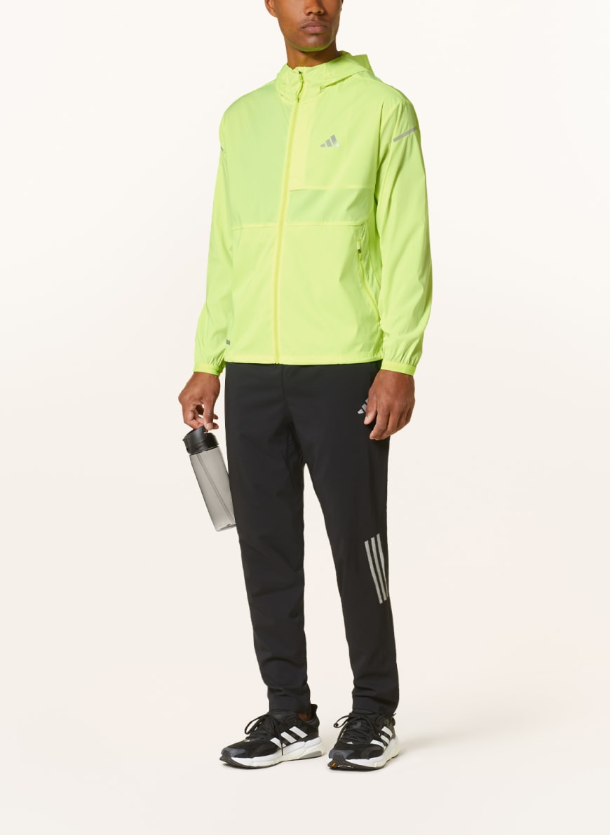 adidas Running jacket ULTIMATE in neon yellow