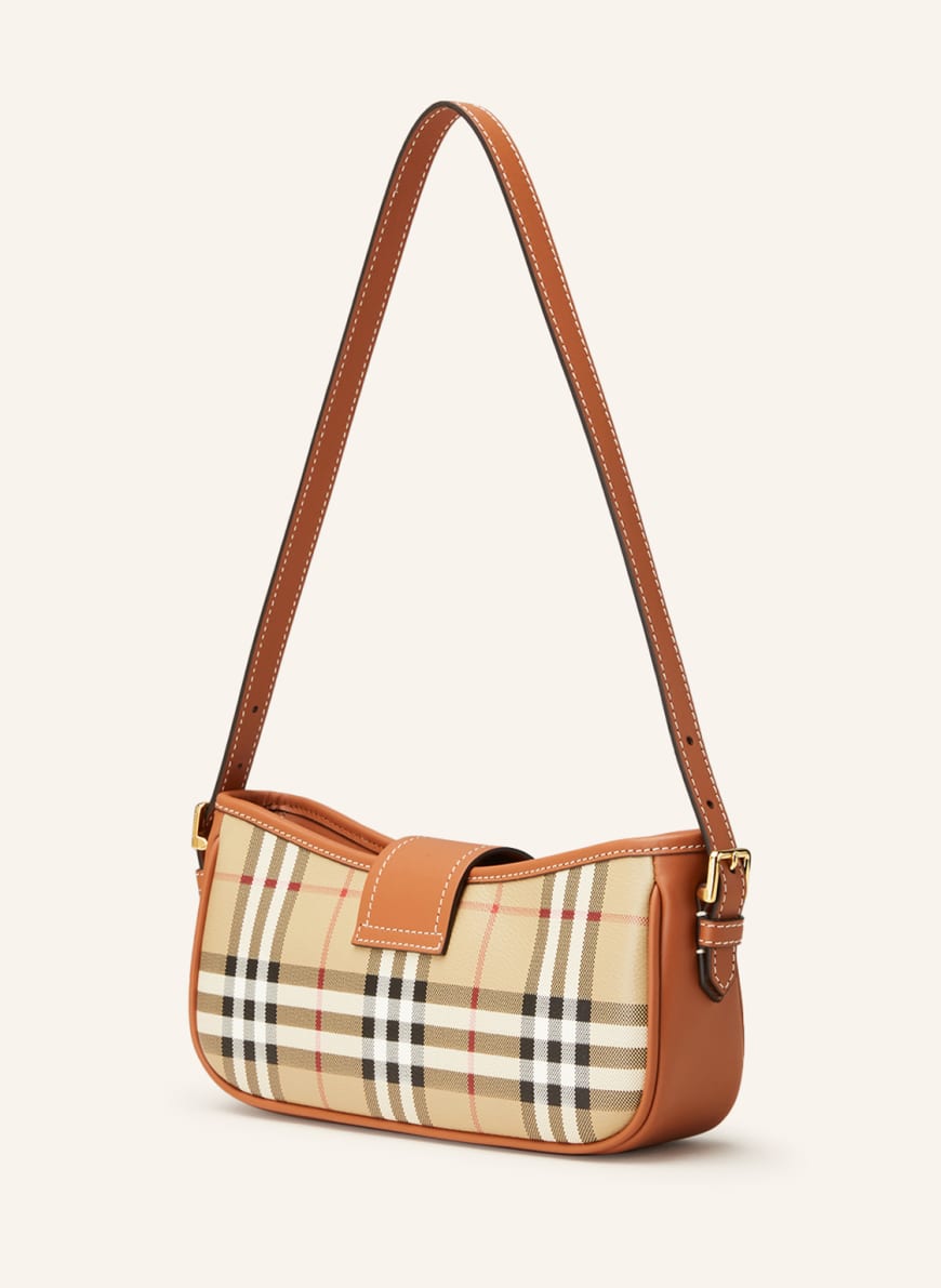 BURBERRY Shoulder bag SLING BAG in cognac beige black