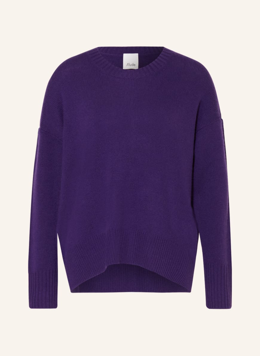 ALLUDE Cashmere sweater in dark purple