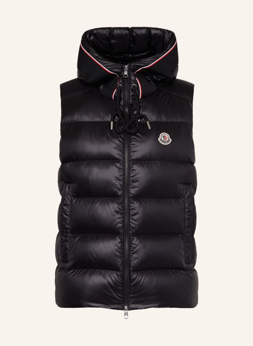 MONCLER Down vest LUIRO in black