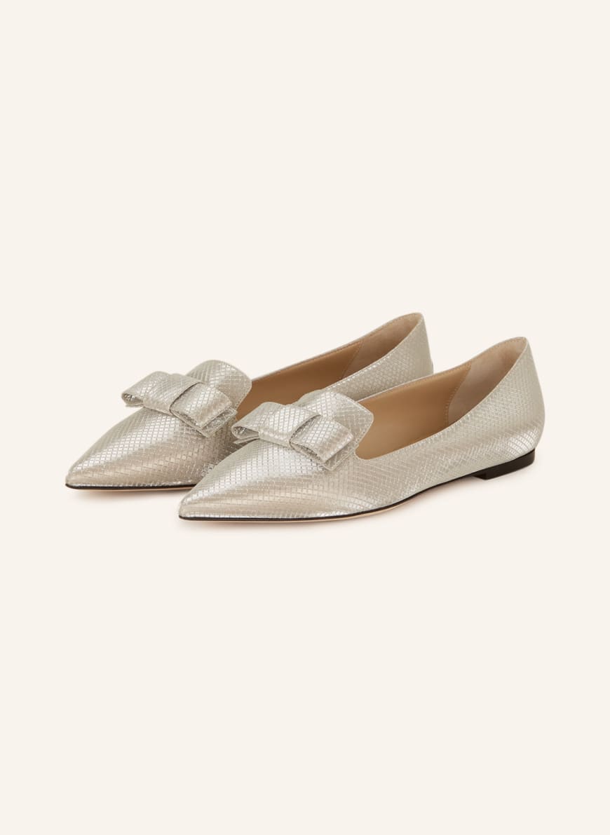 JIMMY CHOO Ballerinas GALA: ECRU