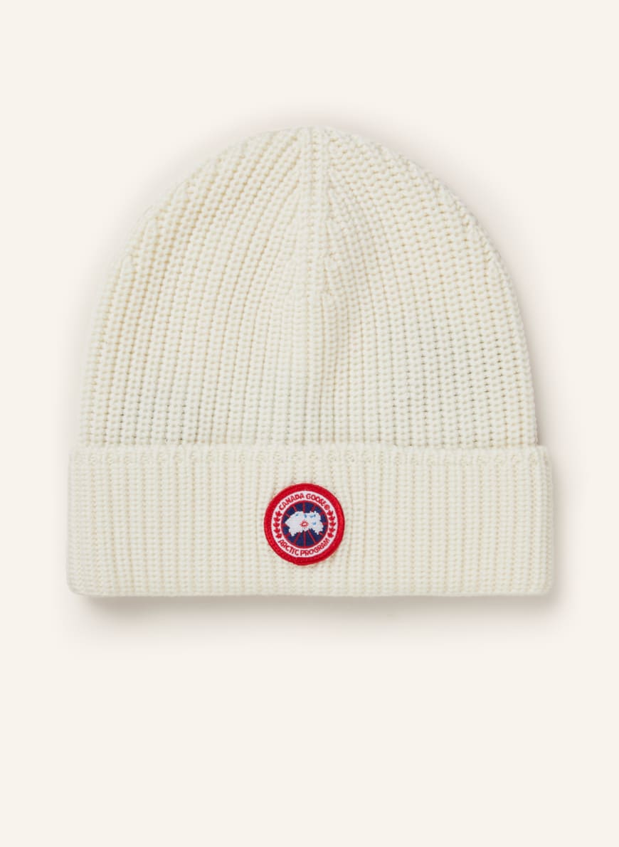 CANADA GOOSE Beanie in ecru