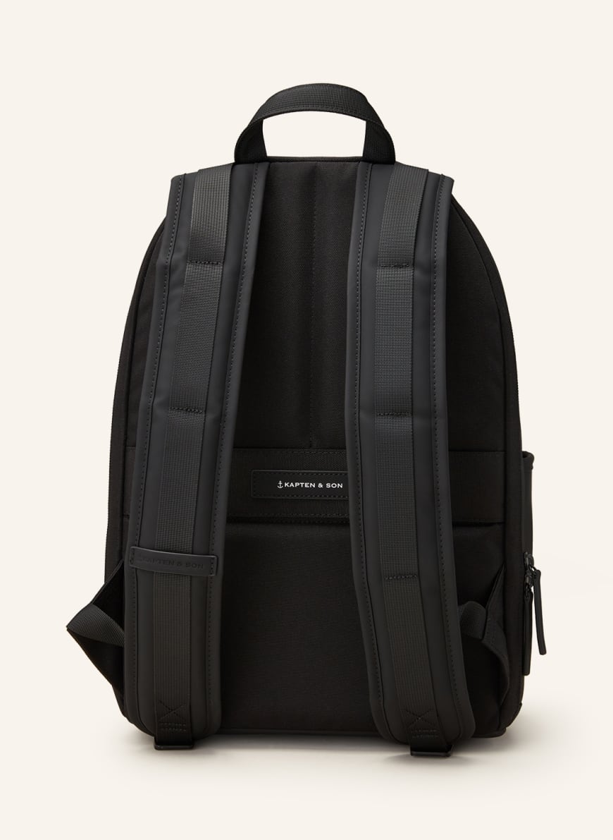 KAPTEN SON Backpack AALBORG 12 l with laptop compartment in black