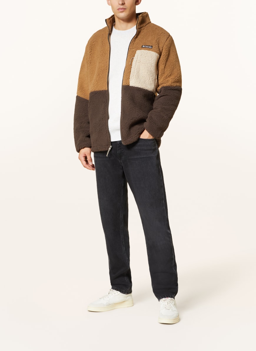 Columbia Fleecejacke MOUNTAINSIDE in beige dunkelgrau