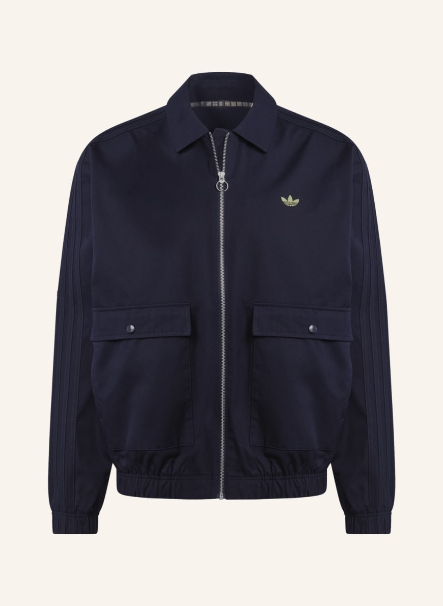 Adidas originals mens stan smith 2025 woven harrington jacket dark indigo