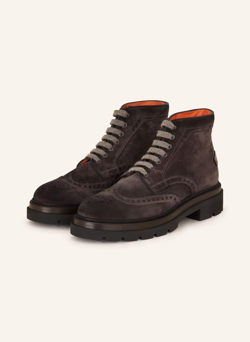 Santoni mens boots outlet