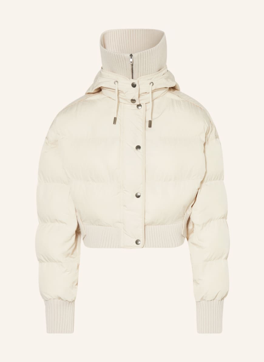 JACQUEMUS Cropped quilted jacket LA DOUDOUNE CARACO in cream
