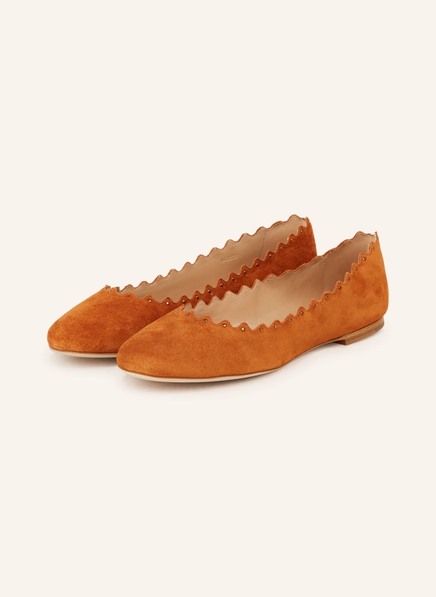 Chloe discount suede flats