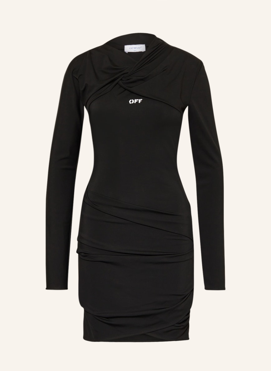 Off White Sheath dress in black