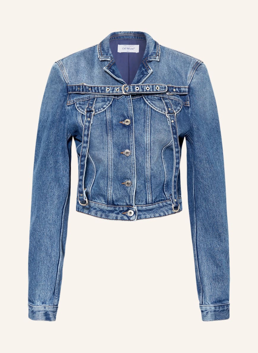 Off White Cropped denim jacket